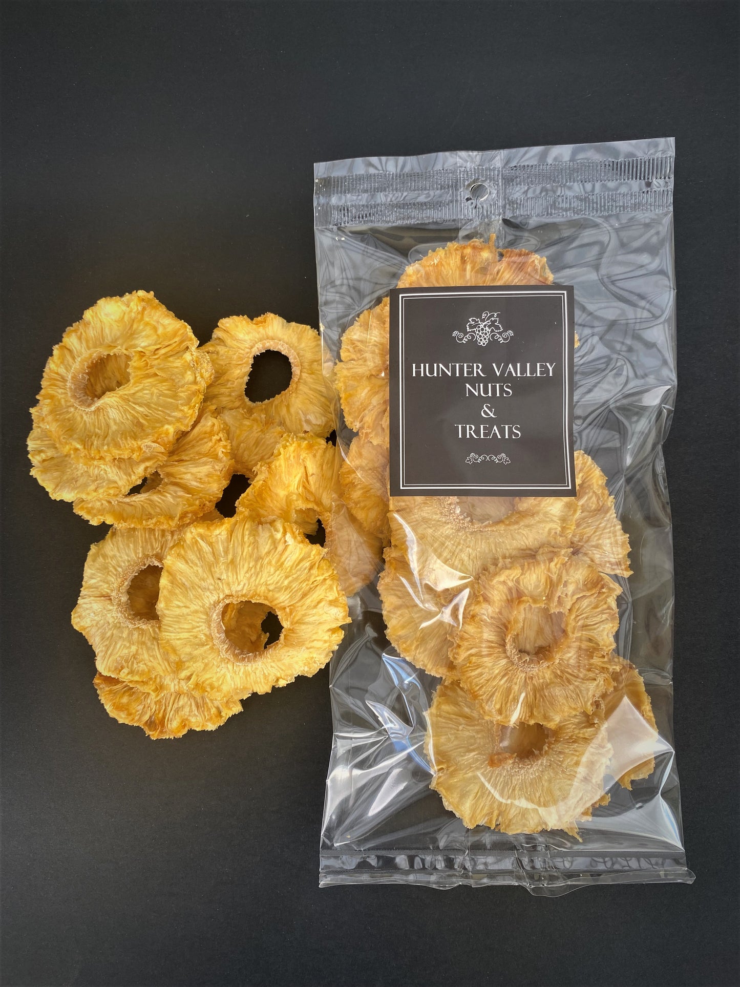 100% Australian Dehydrated Pineapple Rings 80g