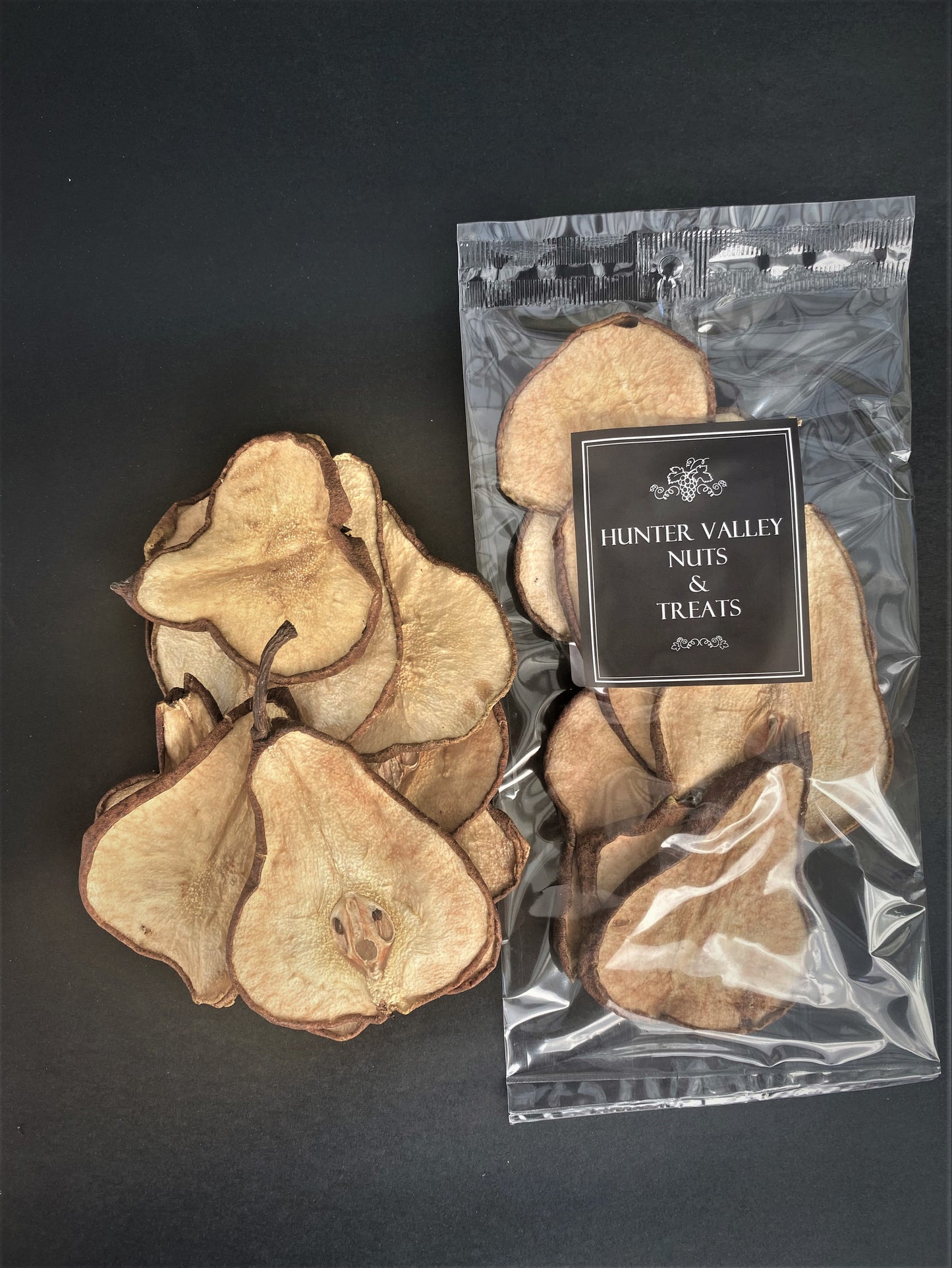 100% Australian Dehydrated Bosc Pear Slices 80g
