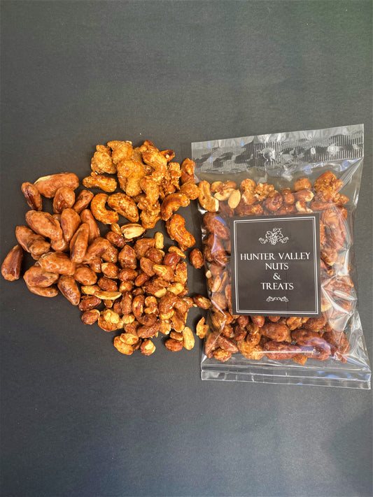 Caramelised Mixed Nuts (Vanilla Almond, Honey Cashews & Caramelized Peanuts) 150g
